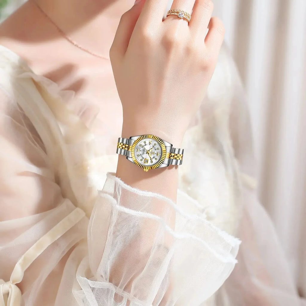 POEDAGAR 780 Luxury Elegant Watch Waterproof Women Watch Luminous Date