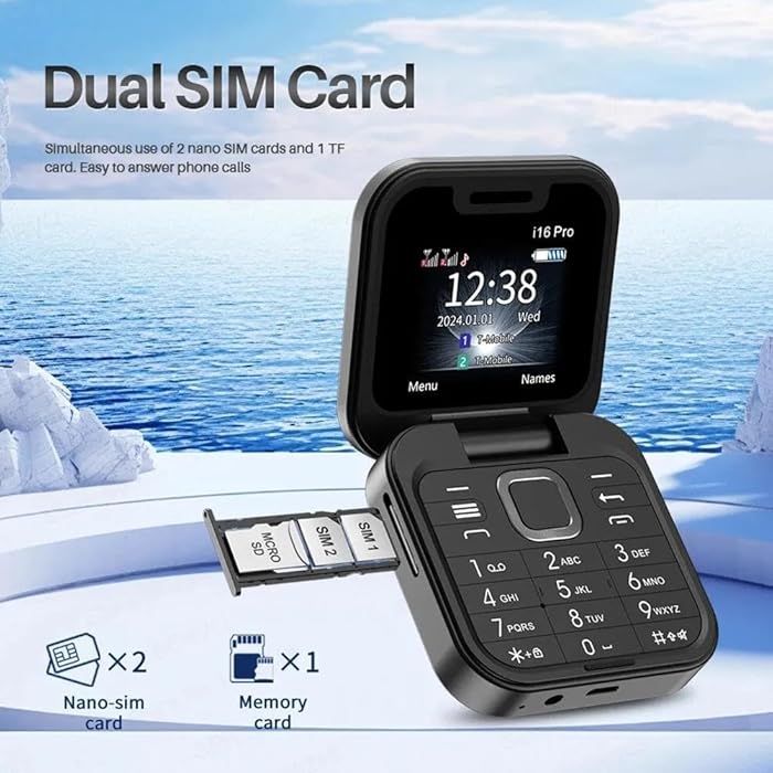 i16 Pro Flip Stylist Dual Sim Mobile phone