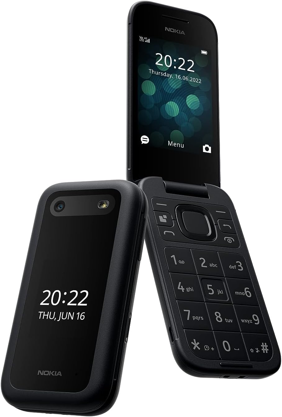 Nokia 2660 Flip Feature Phone with 2.8" display, 4G Connectivity