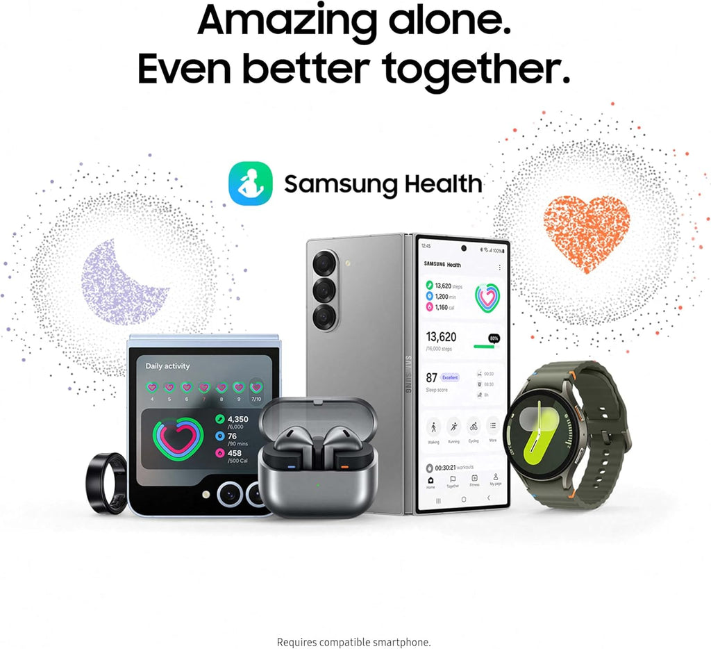 S A M S U N G G A LA X Y Watch 7 (44mm, Bluetooth) – AI Smartwatch with Energy Score & Wellness Tips